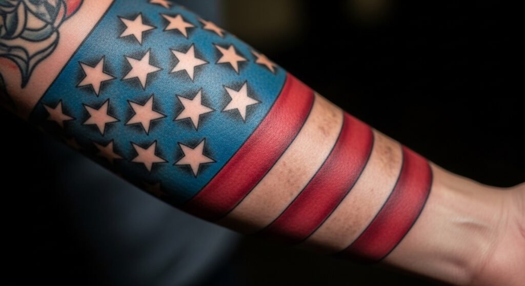 25 Stunning American Flag Tattoos That Celebrate Your Patriotism ...